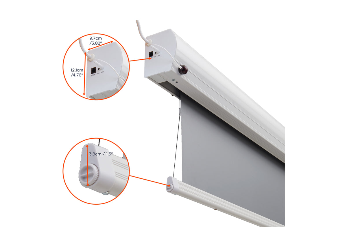 celexon HomeCinema Hochkontrastleinwand Tension - Dynamic Slate ALR