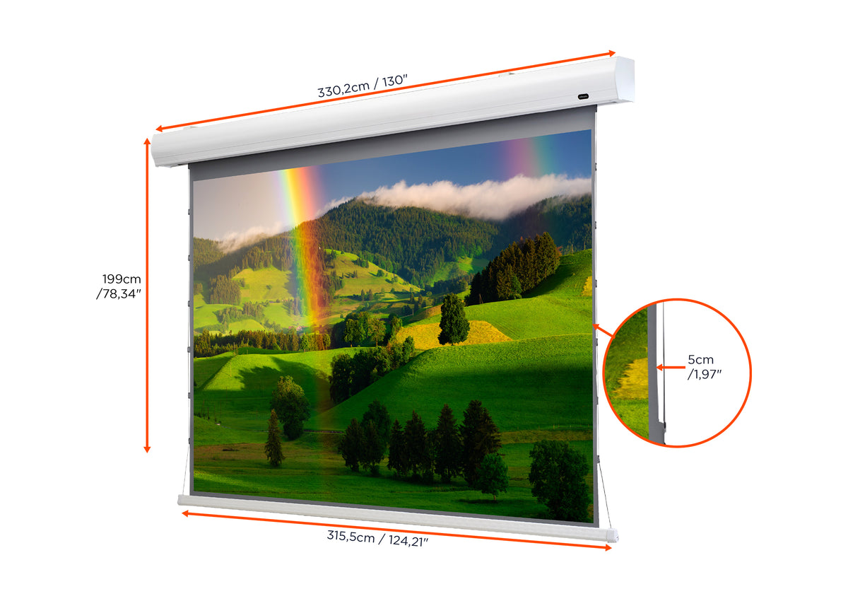 celexon HomeCinema Hochkontrastleinwand Tension - Dynamic Slate ALR
