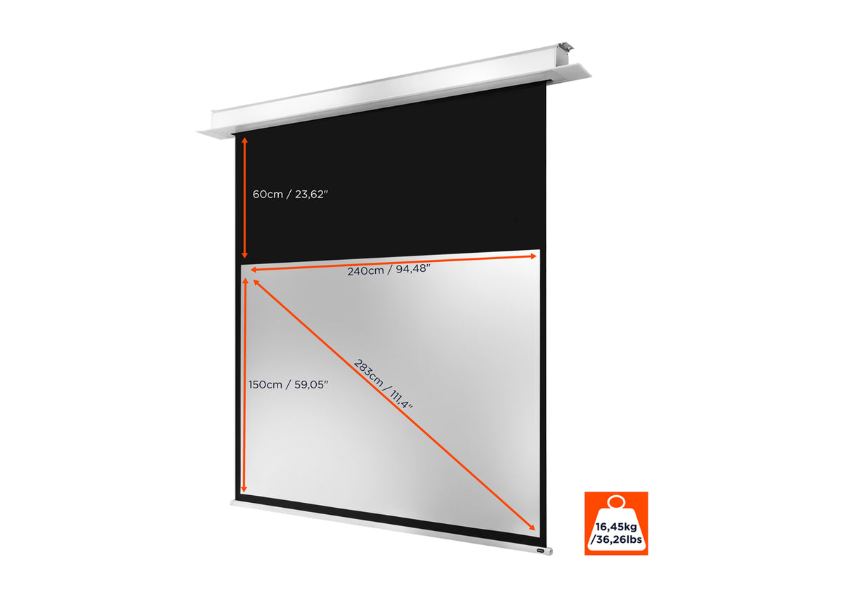 celexon Deckeneinbauleinwand Motor Professional Plus