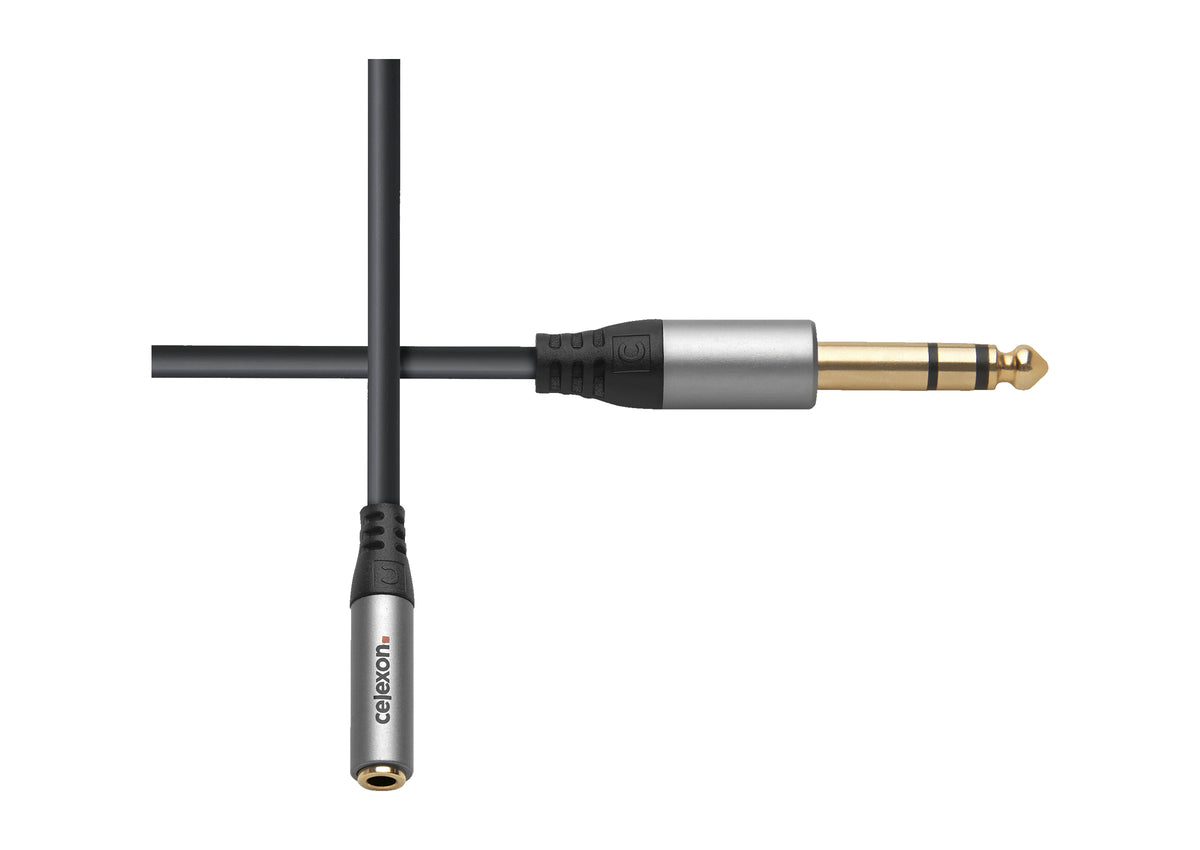 celexon 6,3mm teleplugg uf 3,5mm teleplugg Audioadapter 0,25m- Professional Line