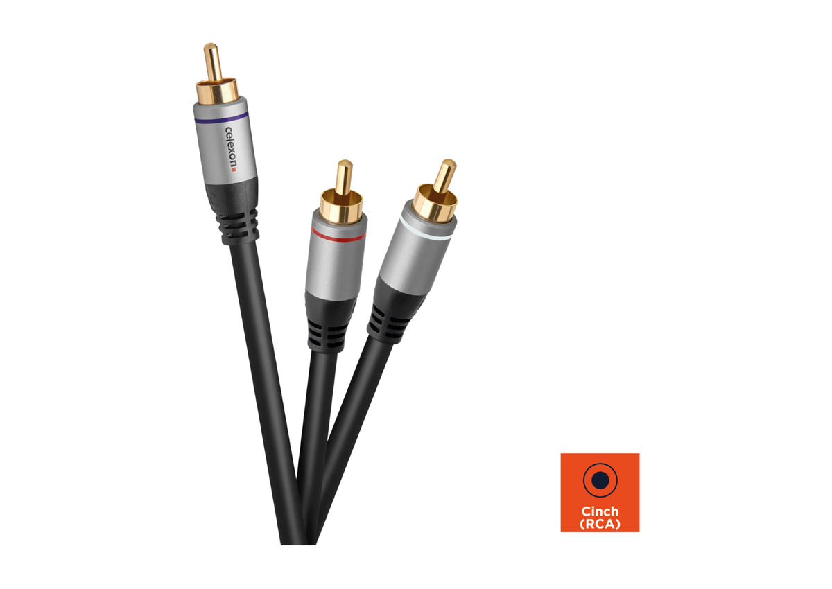 celexon Cinch auf 2x Cinch Audiokabel - Professional Line