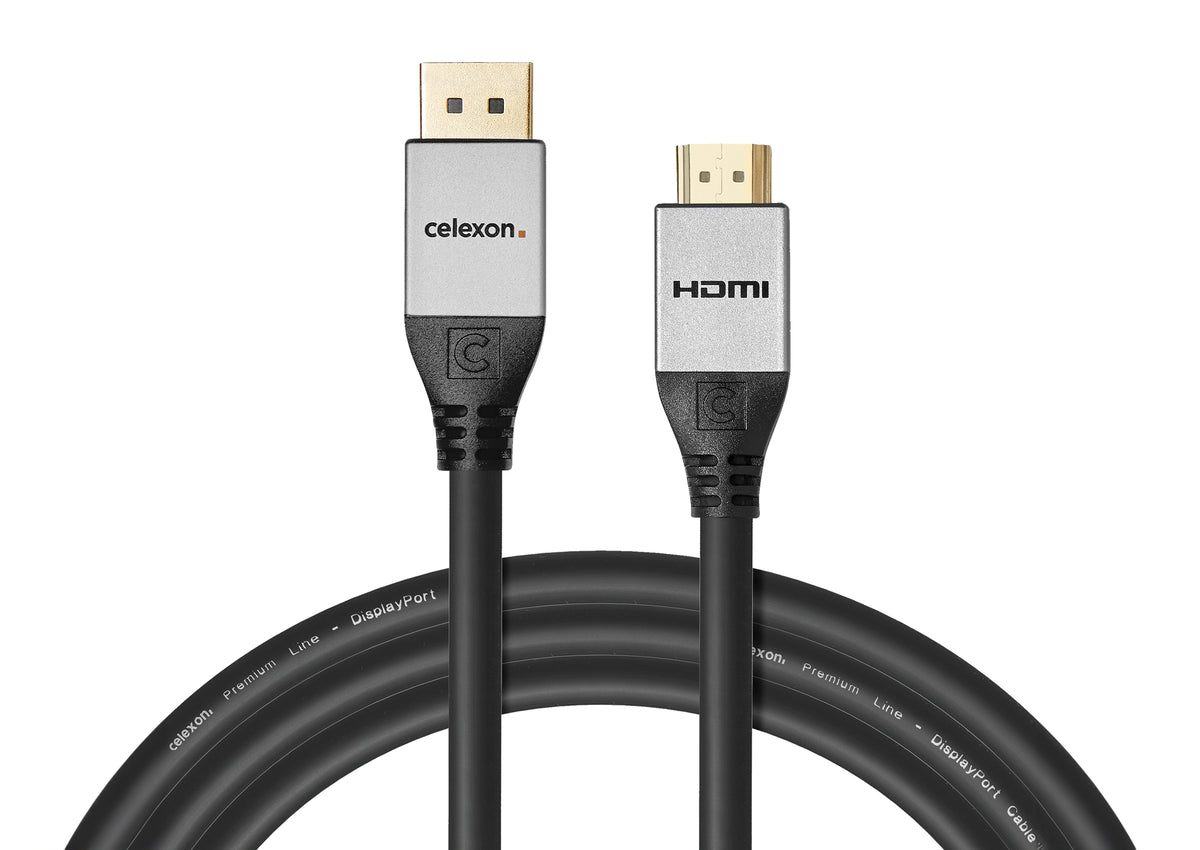 celexon DisplayPort till HDMI Kabel 4K - Professional Line