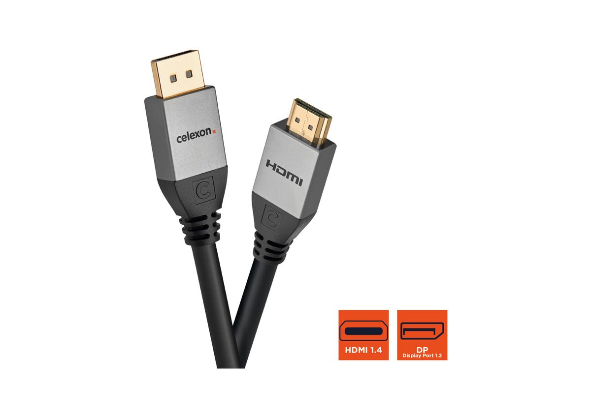 celexon DisplayPort auf HDMI Kabel 4K - Professional Line