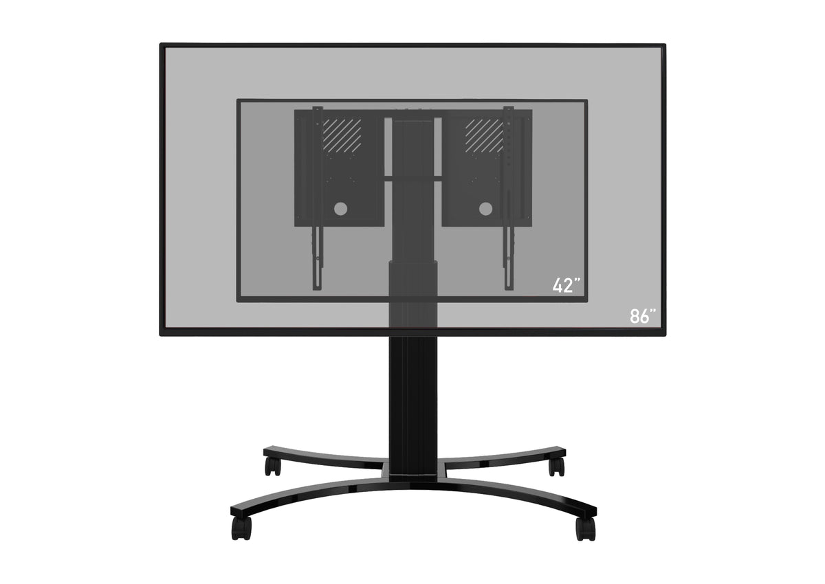 celexon Expert elektrisch höhenverstellbarer Display-Rollwagen Adjust-4286MB