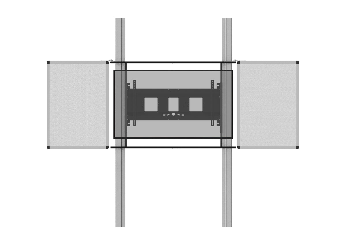celexon Expert manuelles 2-Säulen-Pylonensystem Adjust-6586W für Displays mit Flügeln