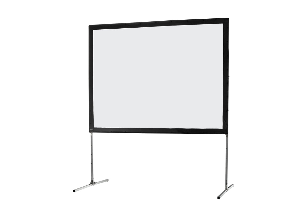 Front view of the celexon Folding Frame Projector screen Mobile Expert, front projection without projection but with a close-up of the black border