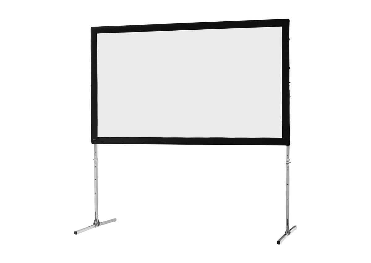Front view of the celexon Folding Frame Projector screen Mobile Expert, front projection without projection but with a close-up of the black border