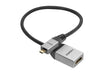 celexon Micro HDMI to HDMI M/F Adapter with Ethernet - 2.0a/b 4K 0.25m - Professional Line arranged in loops