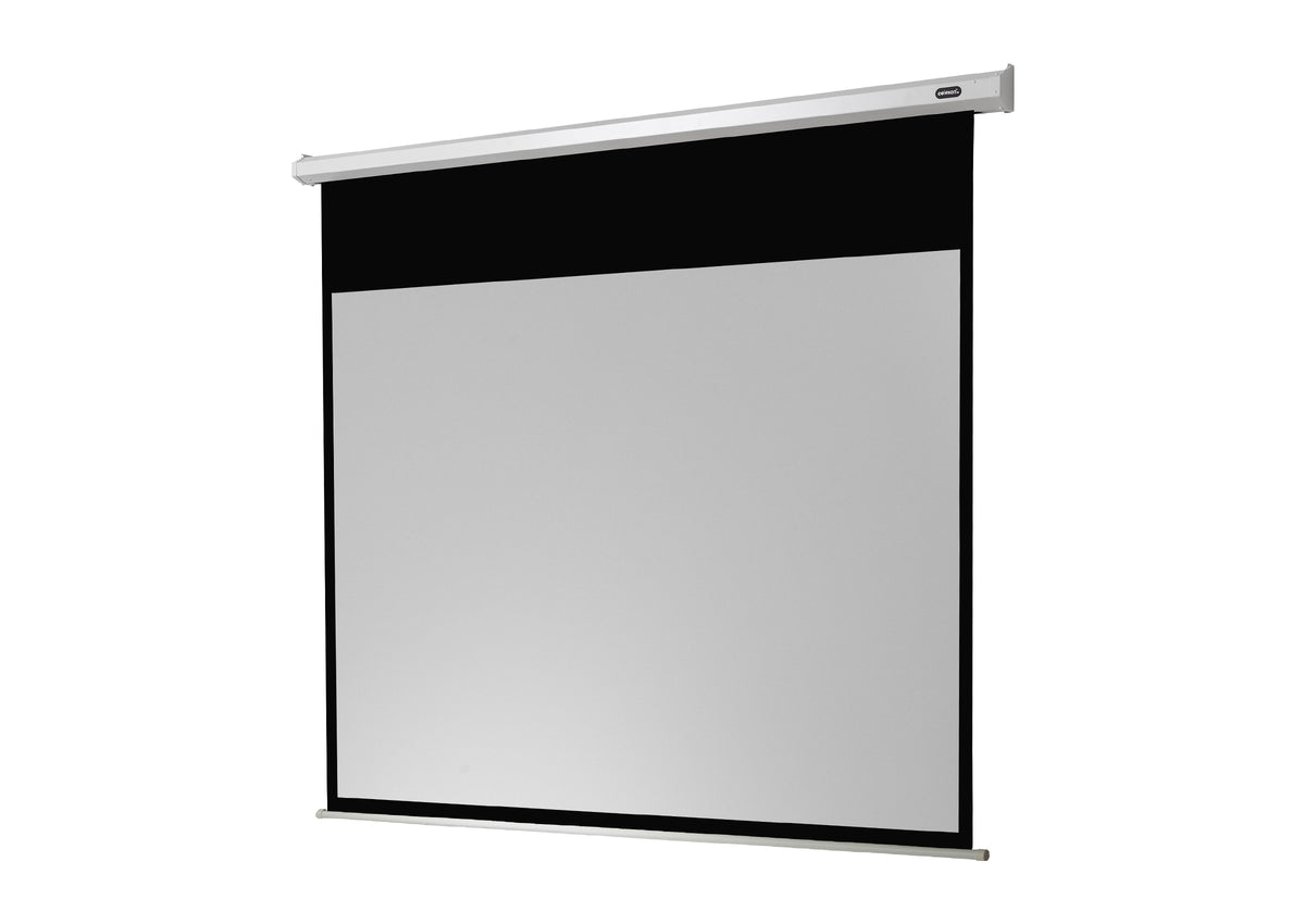Frontal angled view of the celexon Projector screen Electric Economy without projection