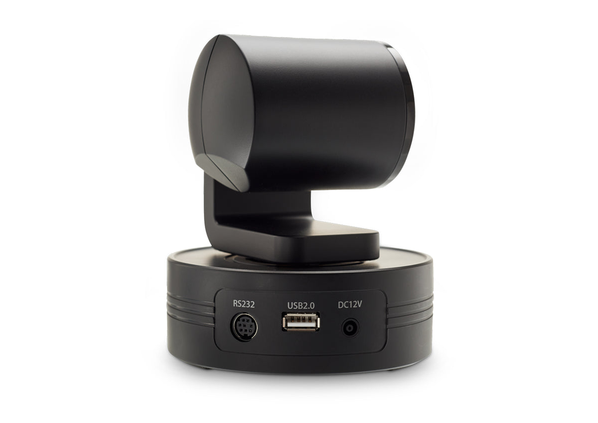 Rear side view of the celexon PTZ Camera with focus on the connections