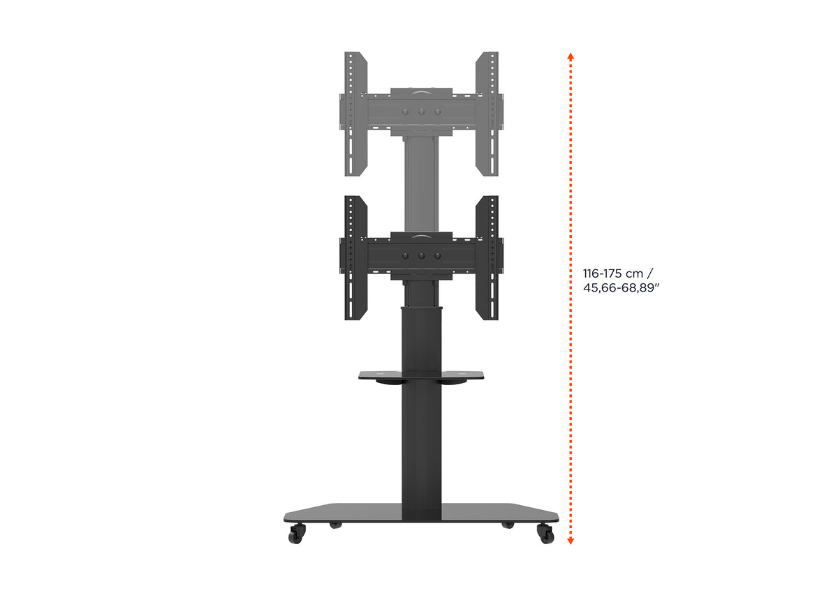 celexon Professional höhenverstellbarer Display Rollwagen Adjust-3770MP