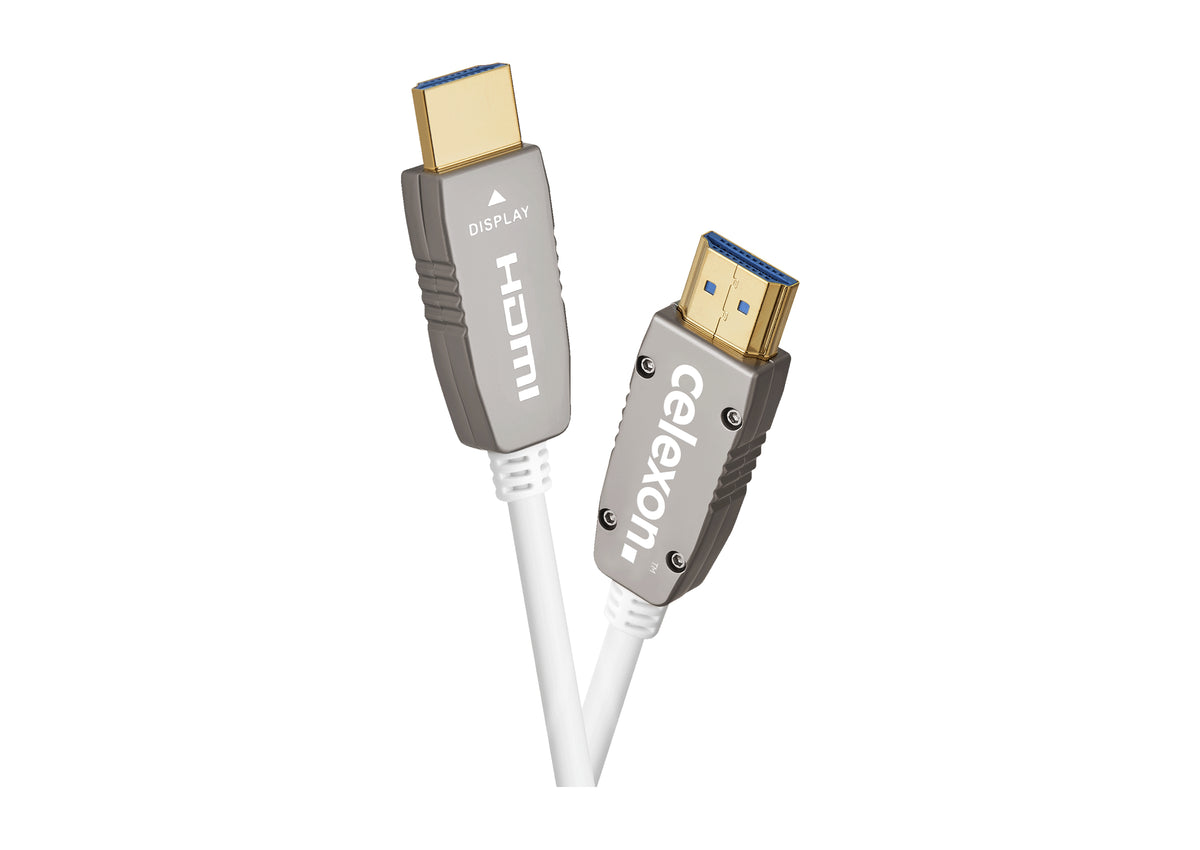 celexon UHD Optical Fibre HDMI 2.0b Aktywny kabel, biały