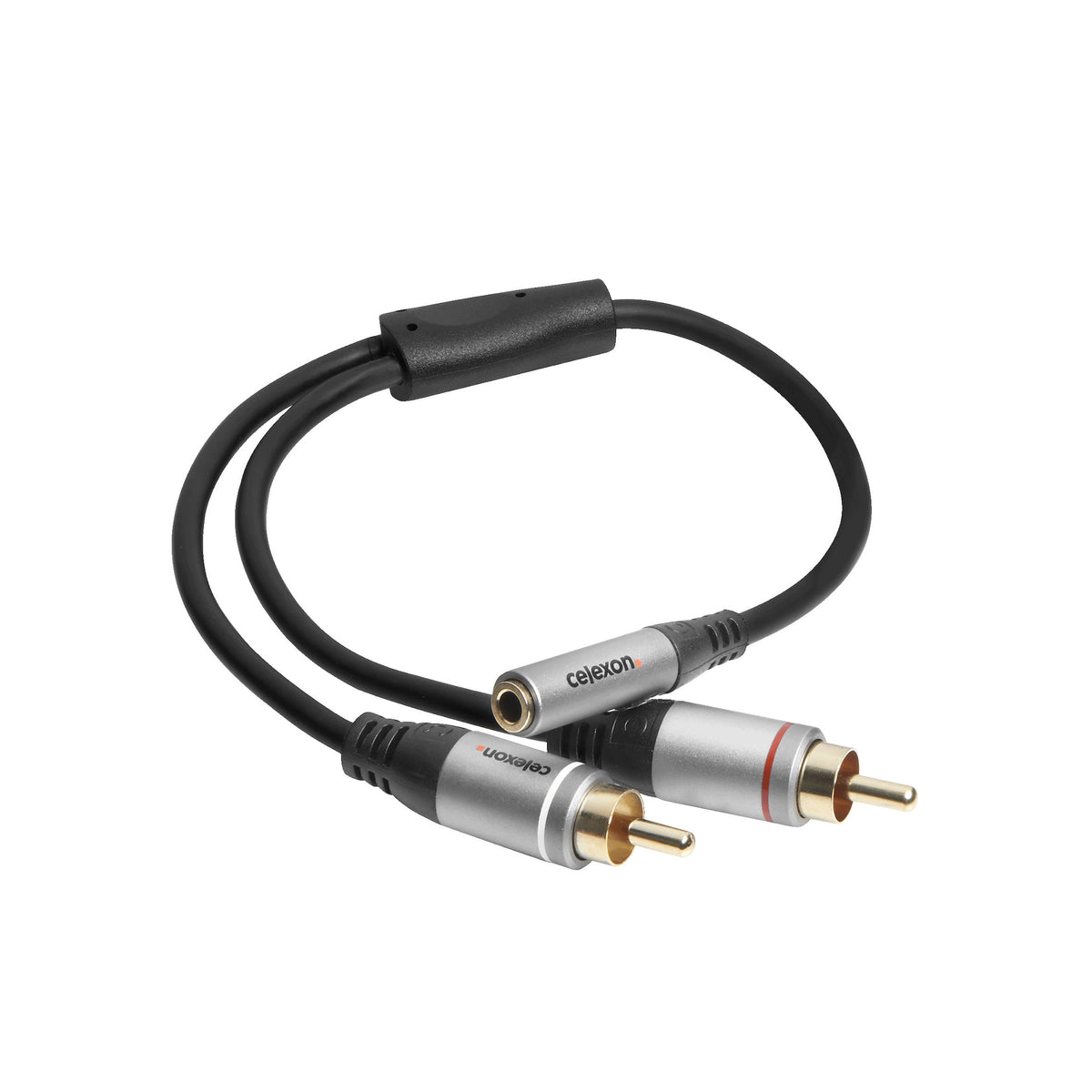 celexon 2x Cinch till 3,5mm teleplugg M/F Audioadapter 0,25m - Professional Line