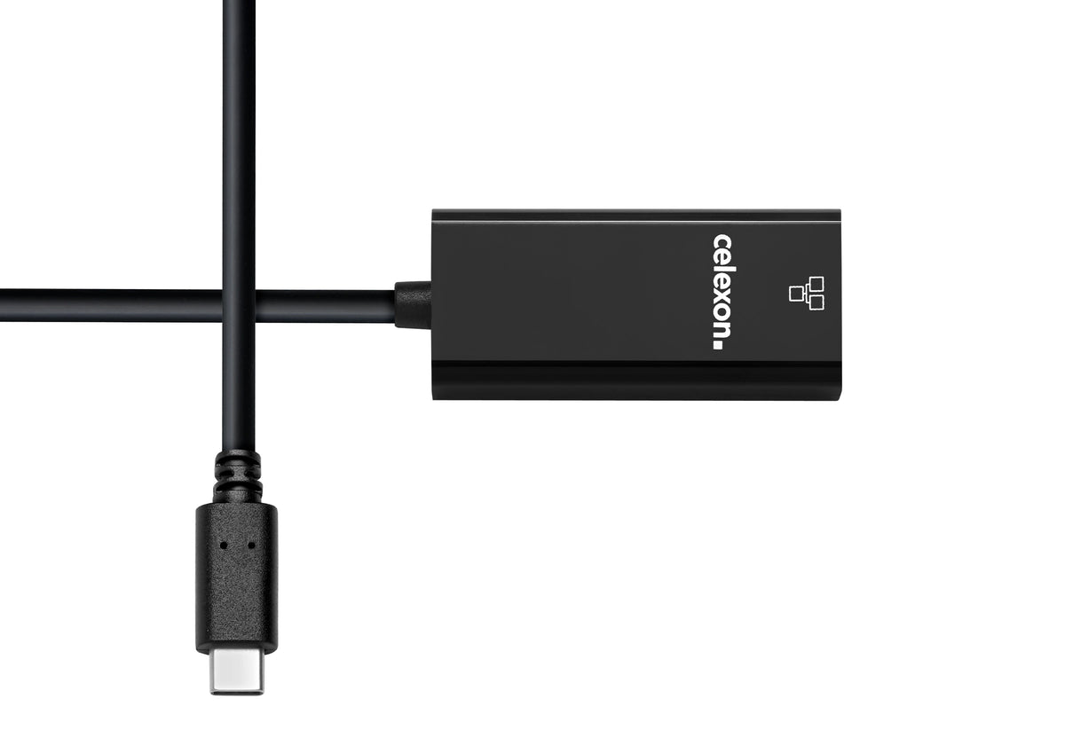 celexon USB-C auf Ethernet M/F Adapter