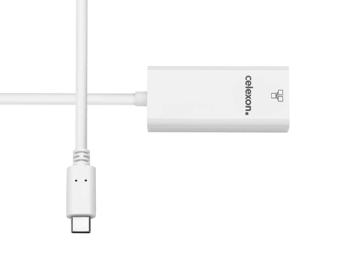 celexon USB-C auf Ethernet M/F Adapter