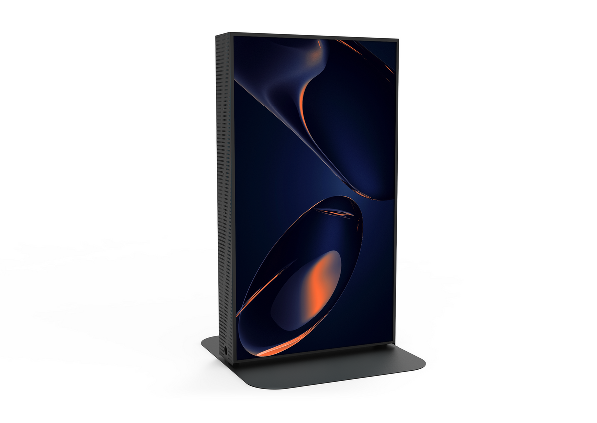 Frontal view of the Display stand celexon x Sony The Retailer