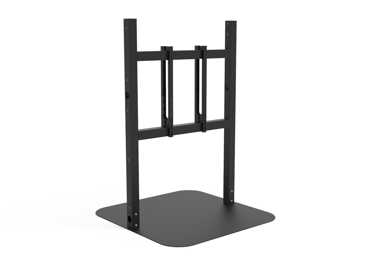 Frontal view of the Display stand celexon x Sony The Retailer double without displays