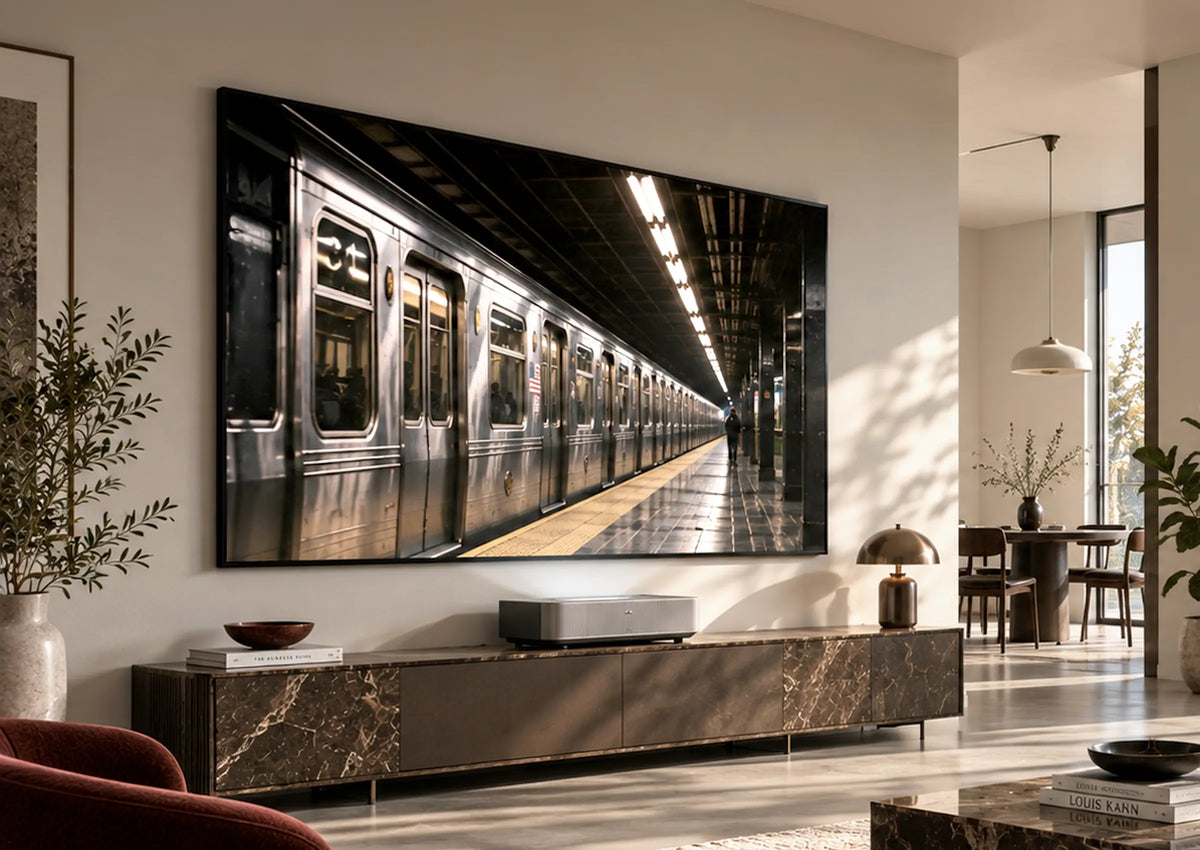 celexon HomeCinema UST Hochkontrast-Rahmenleinwand BrightOnyx