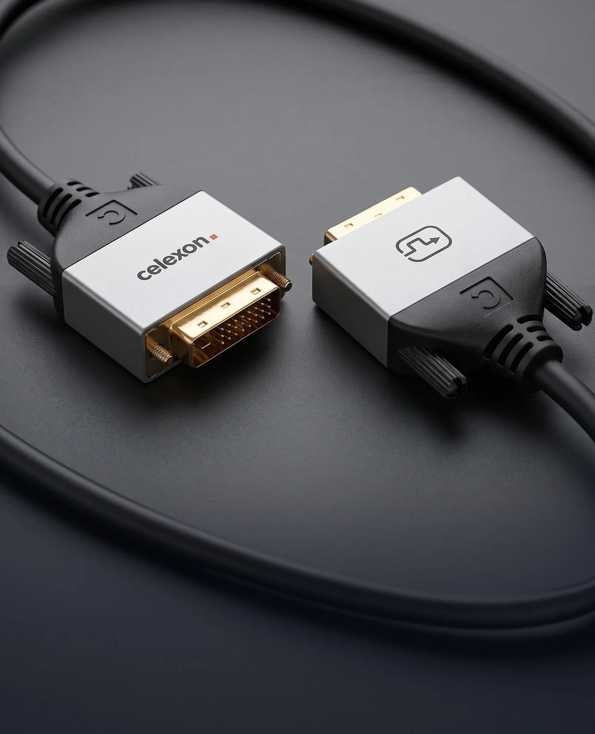 celexon DVI Dual Link Cable - Professional Line in front of a dark background