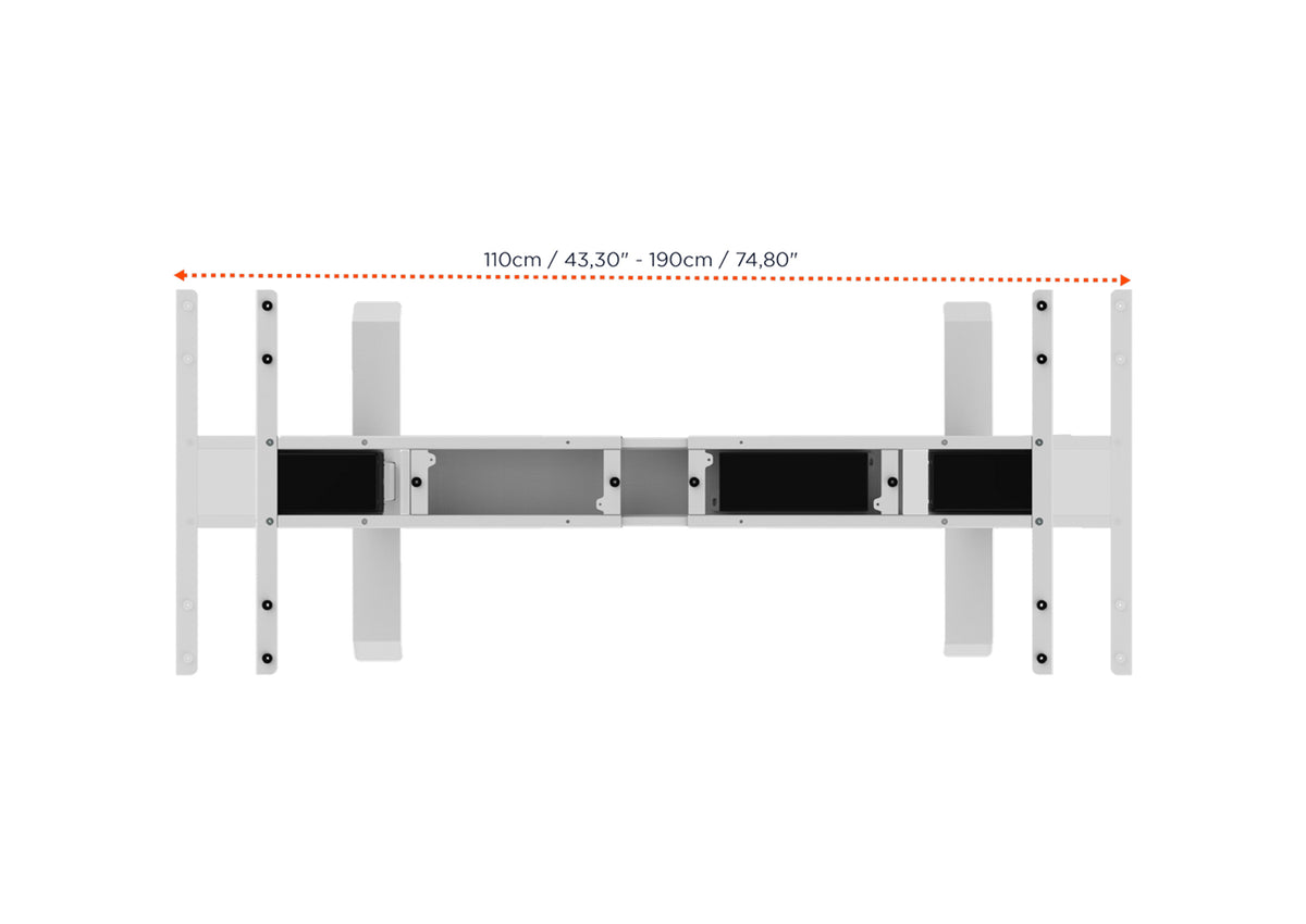 celexon elektrisch höhenverstellbarer Schreibtisch Professional eAdjust-58123 - inkl. Tischplatte