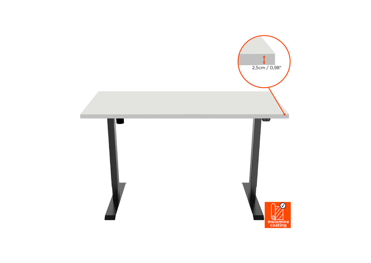 celexon elektrisch höhenverstellbarer Schreibtisch Economy eAdjust-71121 - inkl. Tischplatte