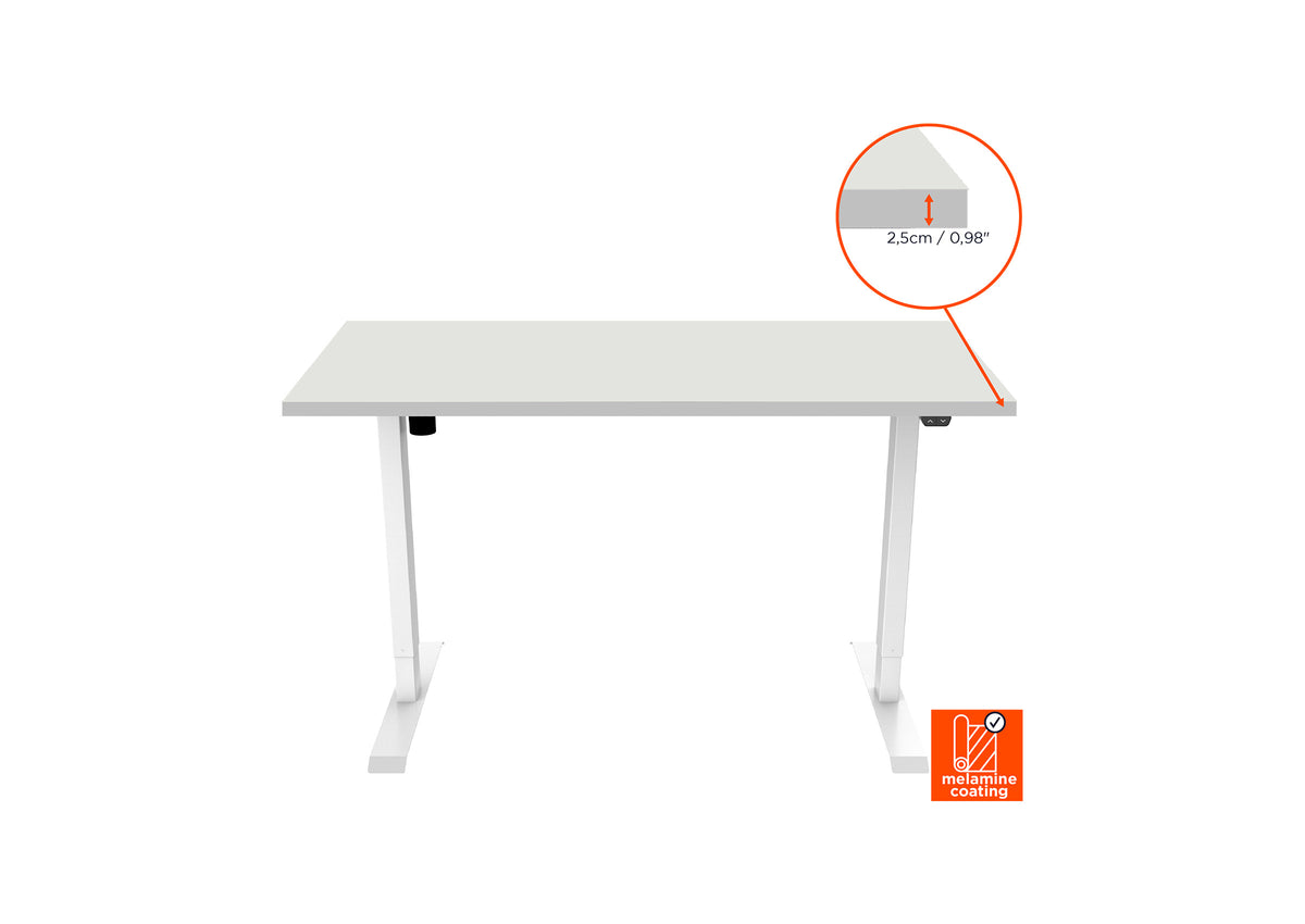 celexon elektrisch höhenverstellbarer Schreibtisch Economy eAdjust-71121 - inkl. Tischplatte