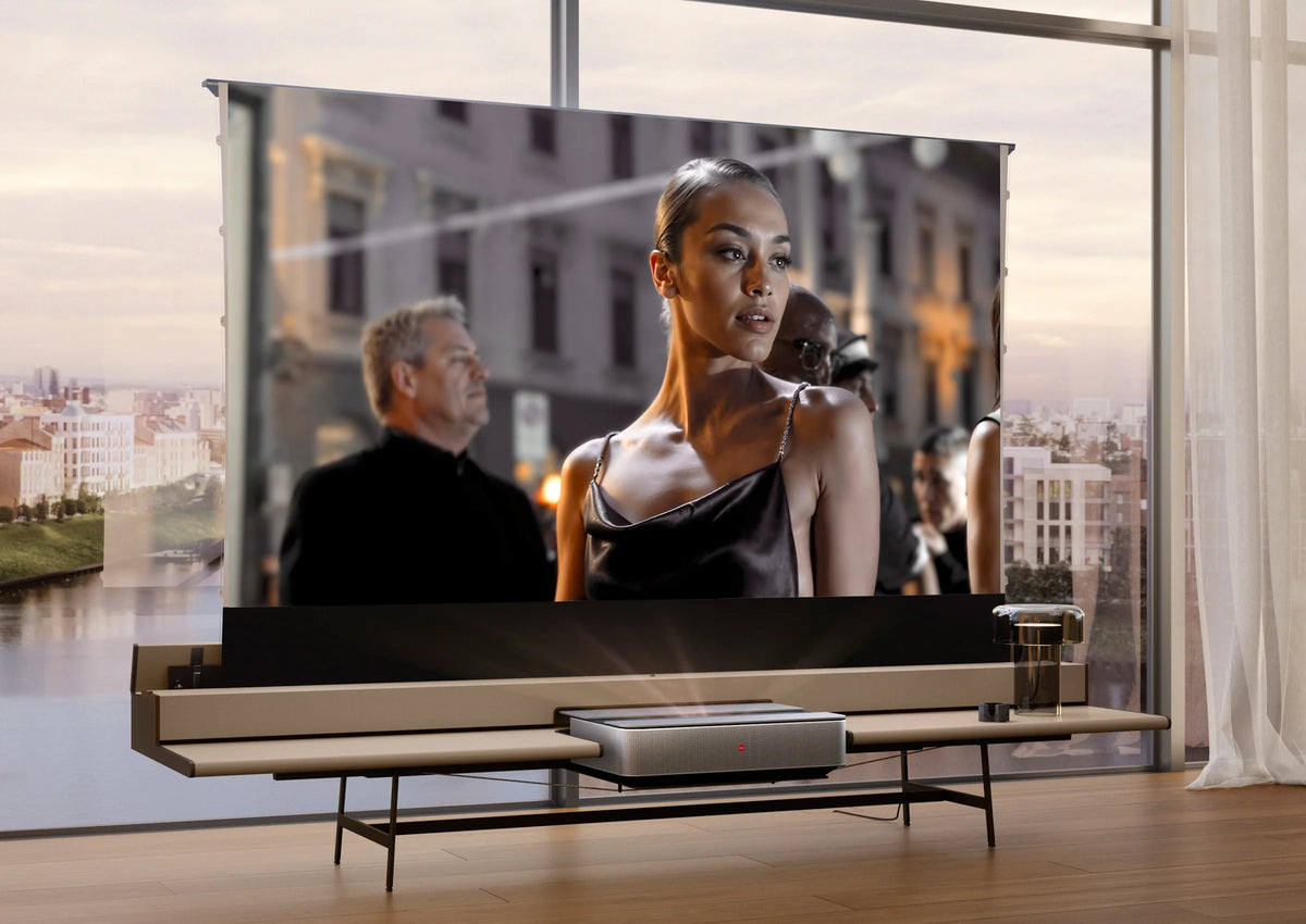 celexon UST Hochkontrast Bodenscheren Leinwand - HomeCinema Plus