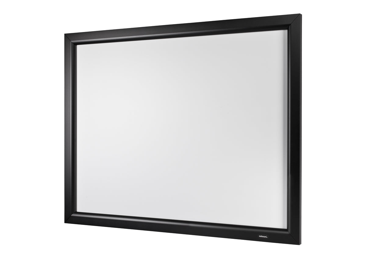 Frontal angled view of the celexon Home Cinema Fixed Frame Projector screen