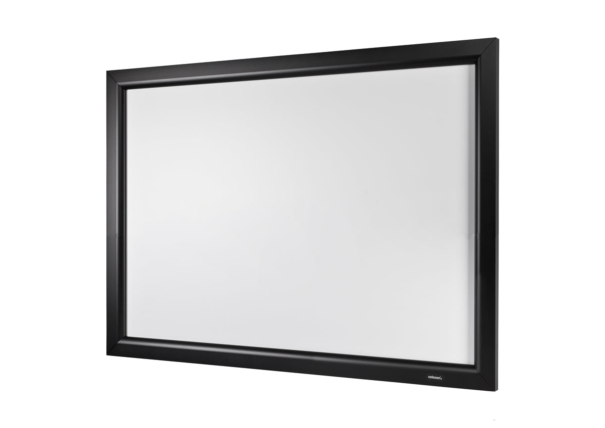 Frontal angled view of the celexon Home Cinema Fixed Frame Projector screen