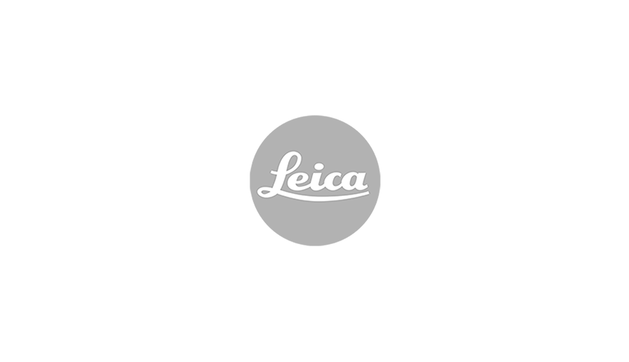 Isolated Leica logo in grey