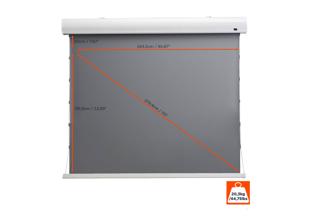 celexon HomeCinema Hochkontrastleinwand Tension - Dynamic Slate ALR