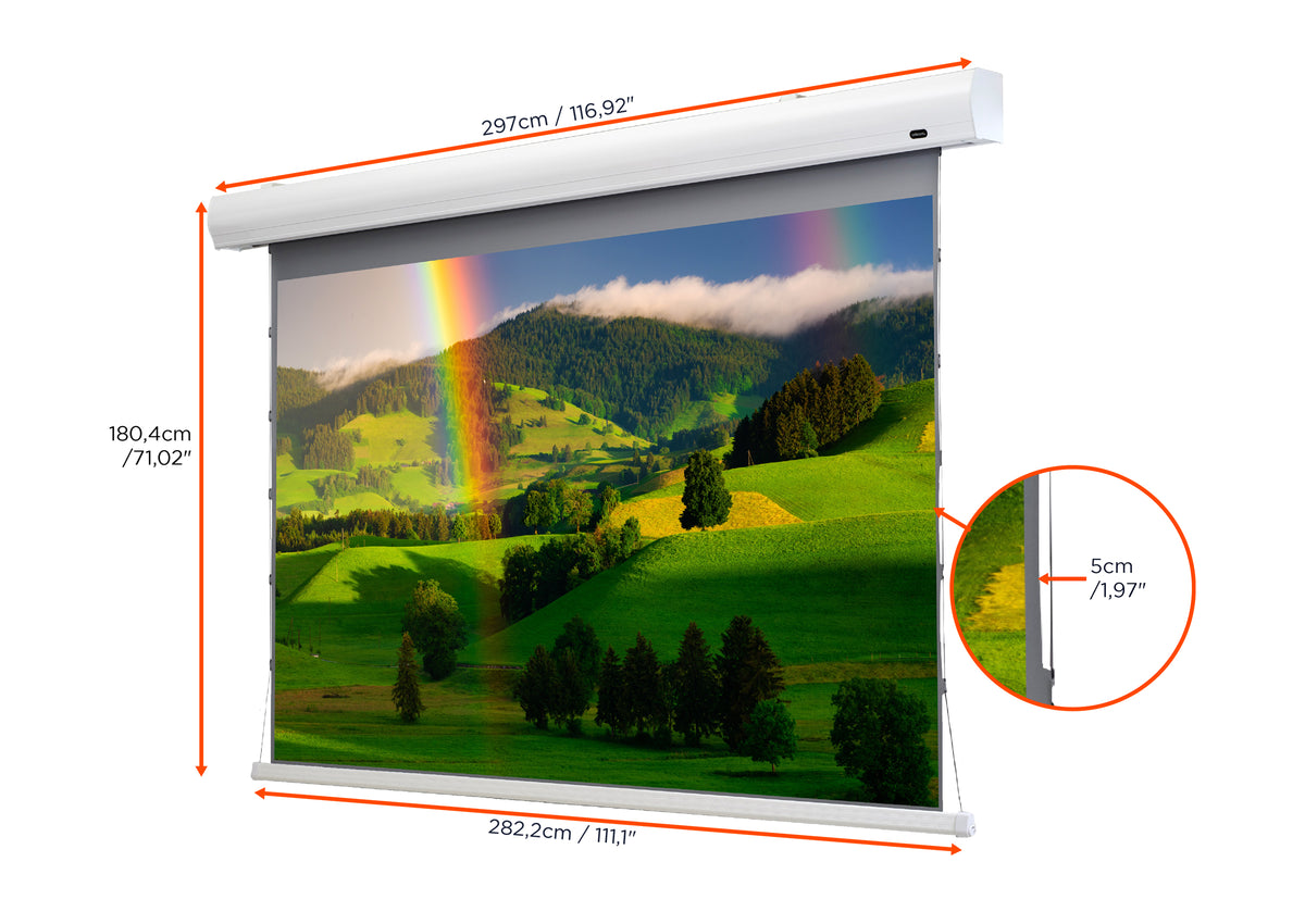celexon HomeCinema Hochkontrastleinwand Tension - Dynamic Slate ALR