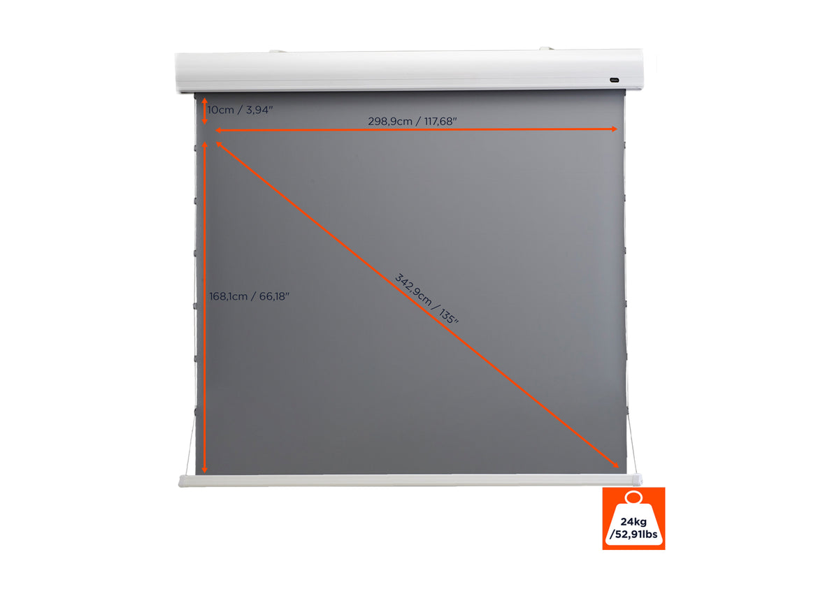 celexon HomeCinema Hochkontrastleinwand Tension - Dynamic Slate ALR