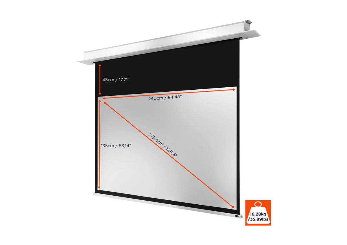 celexon Deckeneinbauleinwand Motor Professional Plus