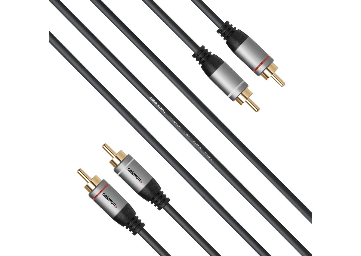 celexon 2x Cinch Stereo Audiokabel - Professional Line