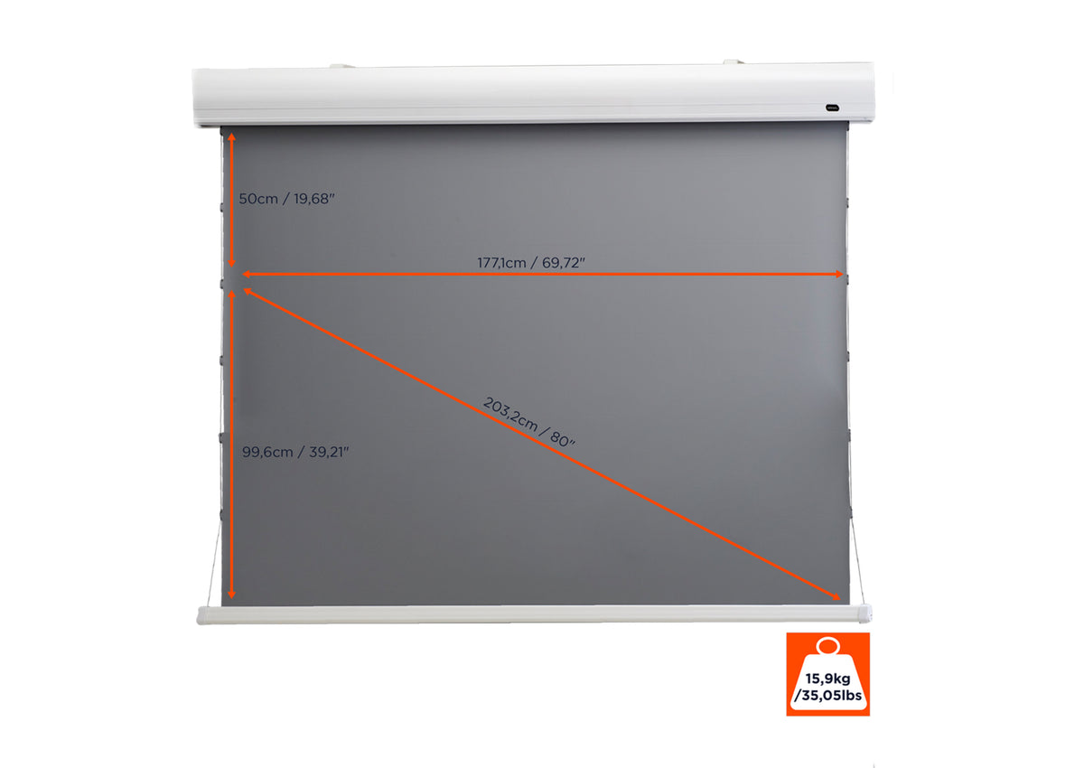 celexon HomeCinema Hochkontrastleinwand Tension - Dynamic Slate ALR