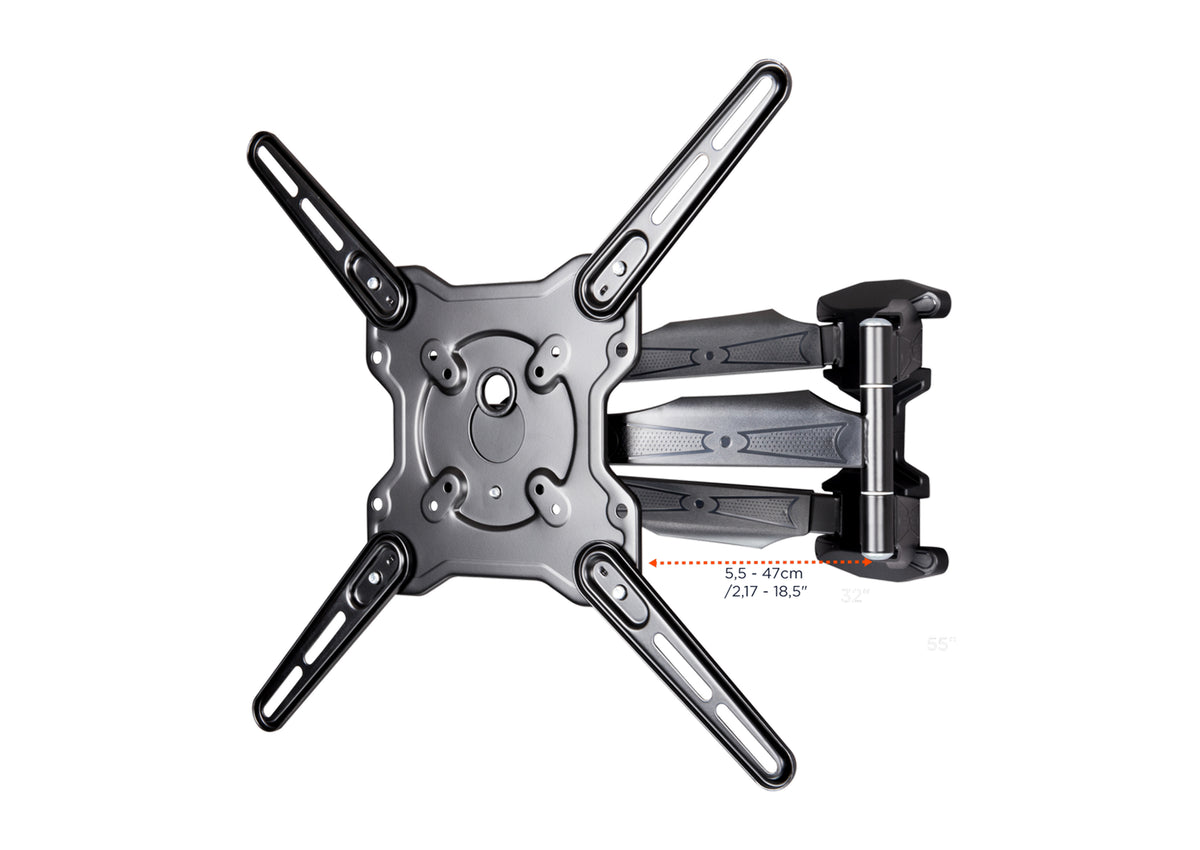 Frontal side view of the celexon TV Mount Adjust-SRT55470 