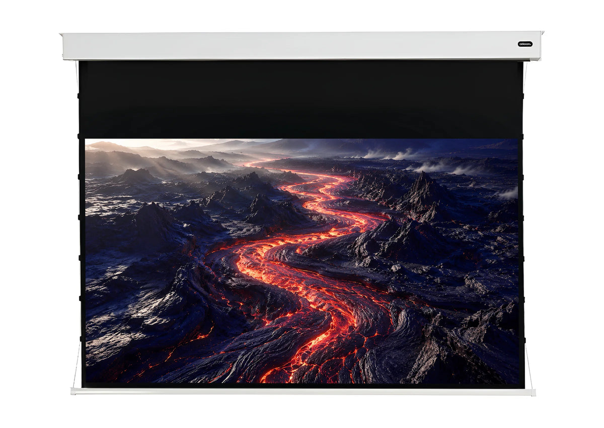 celexon Batterie Leinwand Motor Professional Plus Tension - Pearlstone