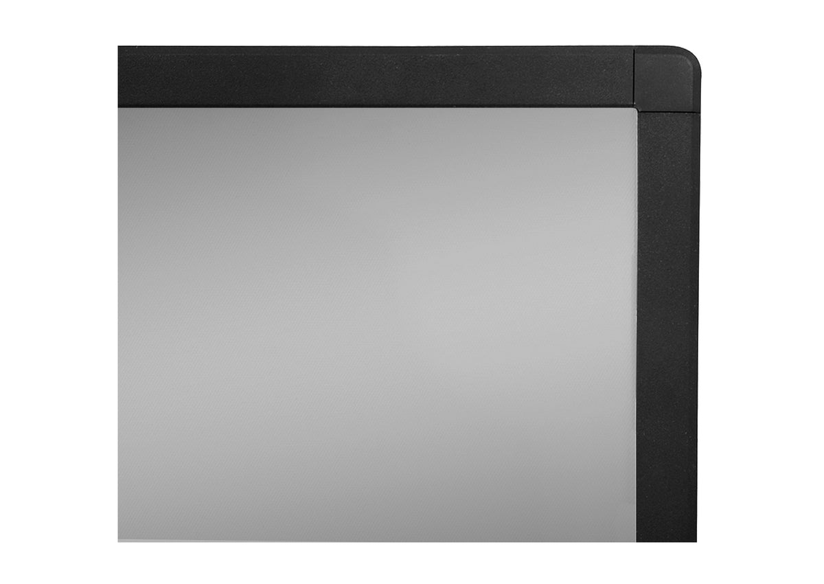 Close-up of the celexon CLR HomeCinema UST High Contrast Frame Projector Screen V2.0 corner 
