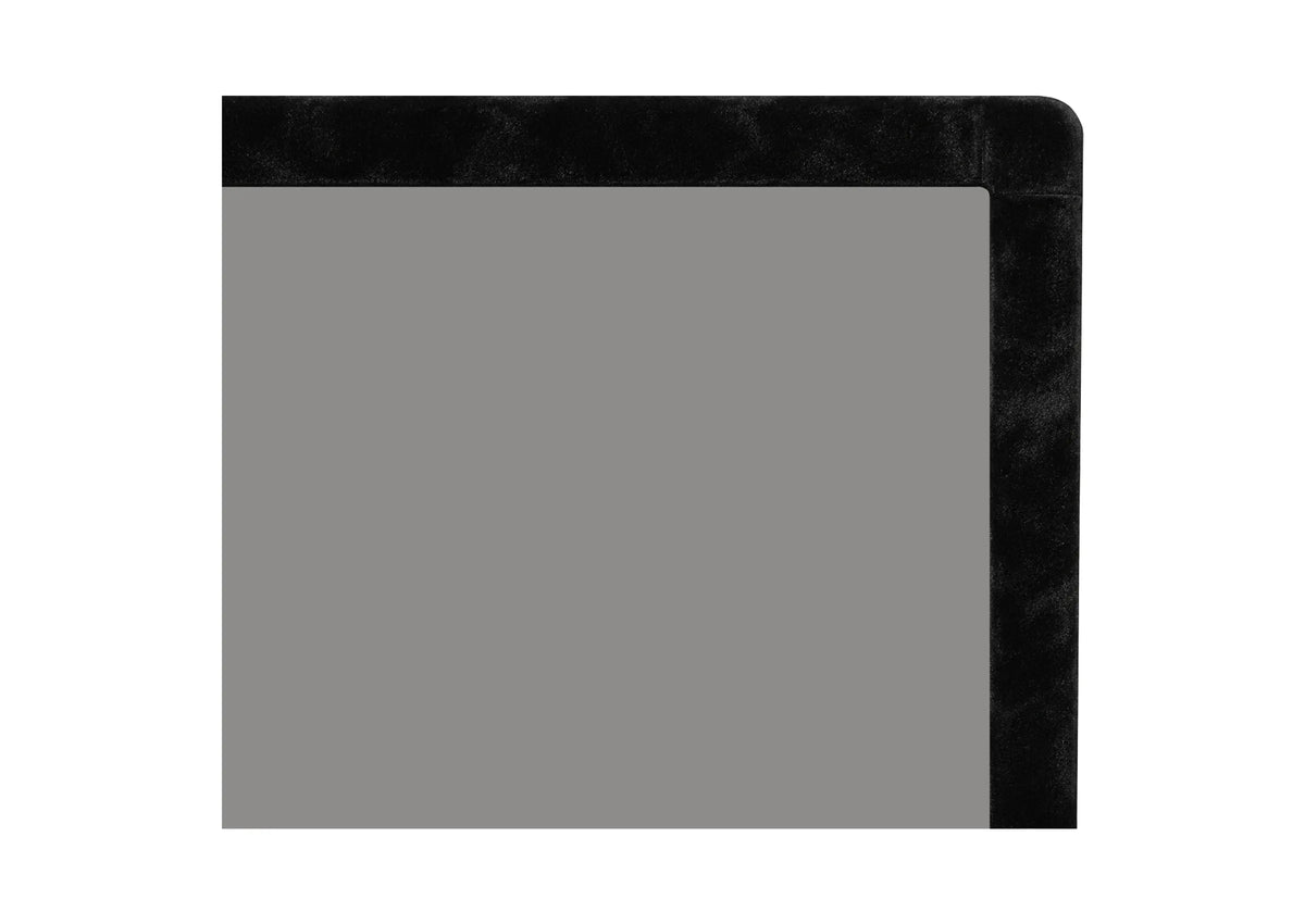 Close up of the corner of the celexon DARKVISION ALR Premium Plus Frame Screen SlimFrame Velvet