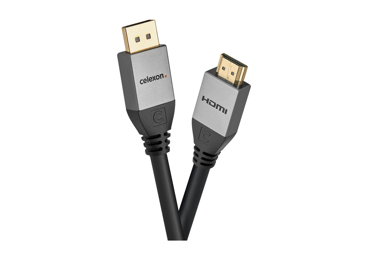 celexon DisplayPort auf HDMI Kabel 4K - Professional Line