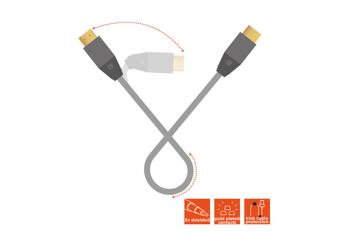 celexon DisplayPort auf HDMI Kabel 4K - Professional Line