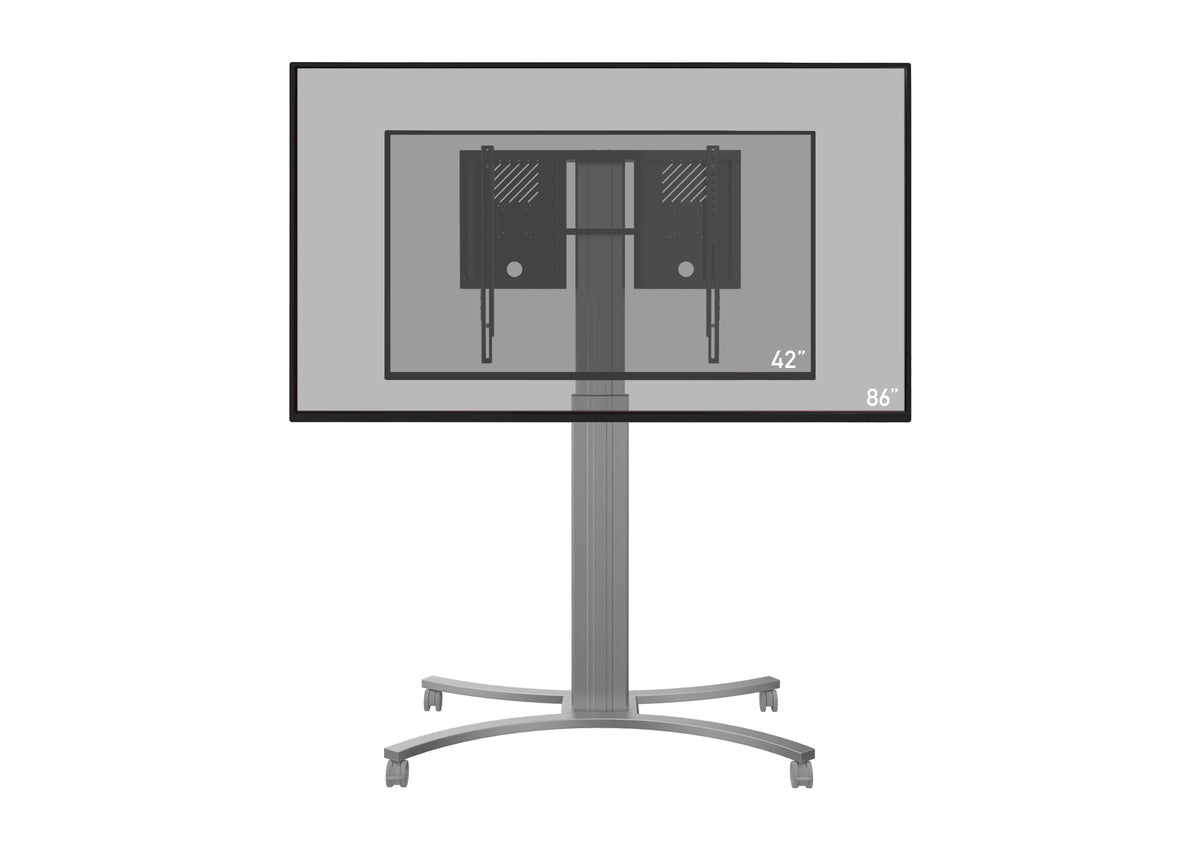 celexon Expert elektrisch höhenverstellbarer Display-Rollwagen Adjust-4286MS