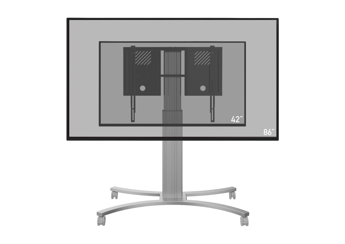 celexon Expert elektrisch höhenverstellbarer Display-Rollwagen Adjust-4286MS