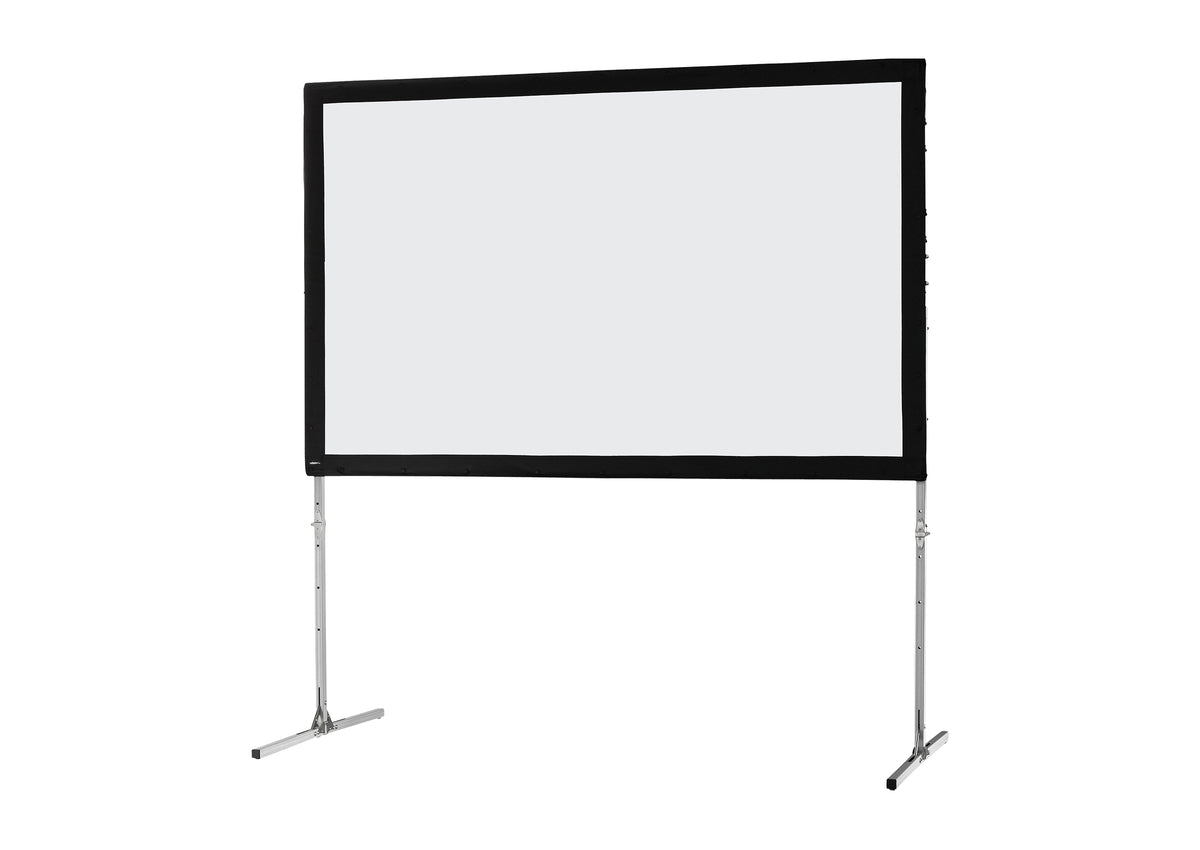 Front view of the celexon Folding Frame Projector screen Mobile Expert, front projection without projection but with a close-up of the black border