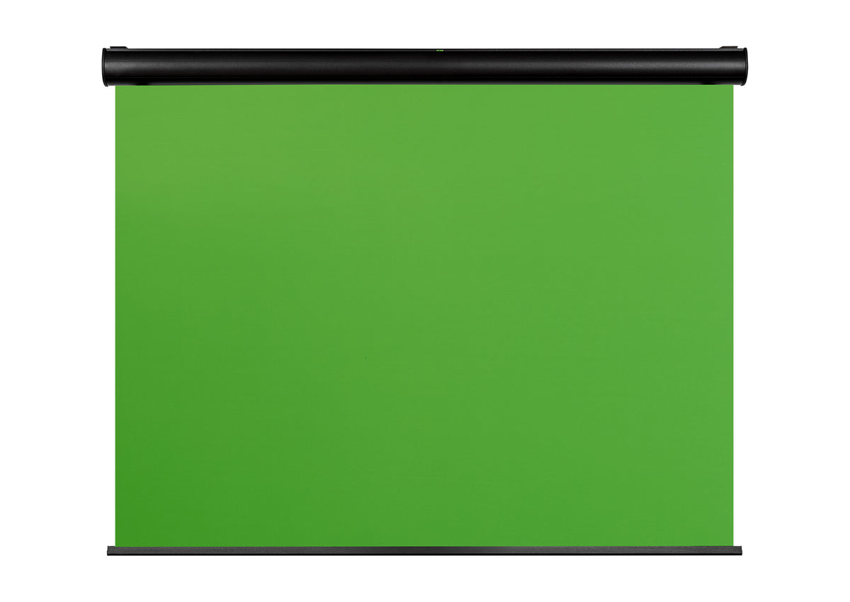 Front view of the celexon Electric Chroma Key Green Screen 