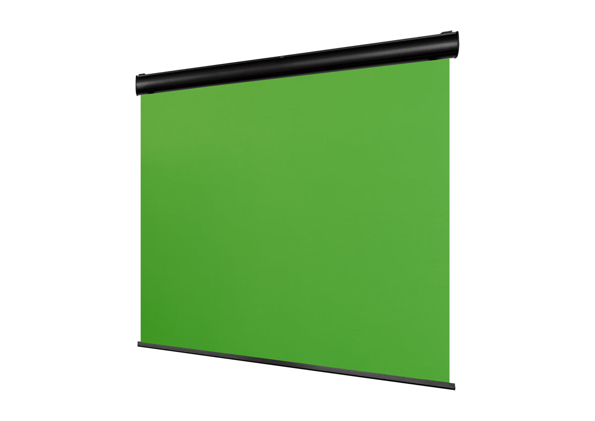 Front side view of the celexon Electric Chroma Key Green Screen 