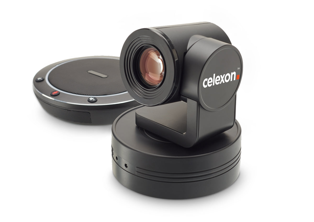 Frontal side view of the celexon PTZ Camera Full HD Video Conference System VKS2040