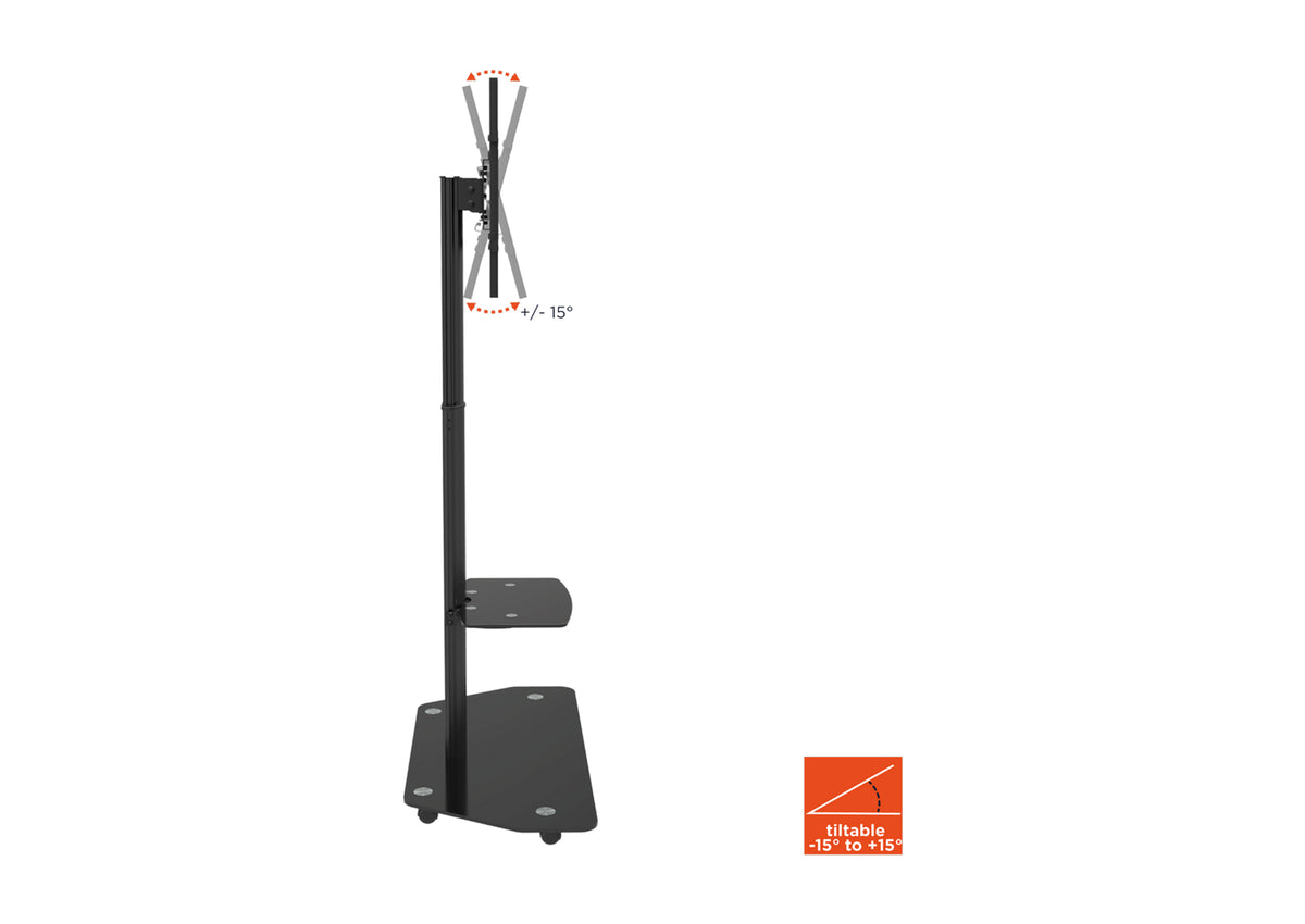 celexon Professional höhenverstellbarer Display Rollwagen Adjust-3270MP Portrait
