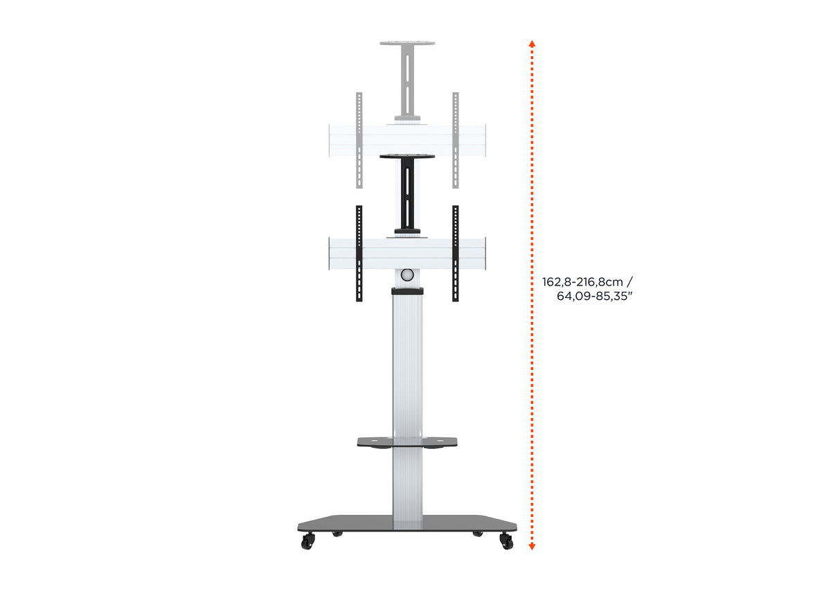 celexon Professional höhenverstellbarer Display Rollwagen Adjust-3270MP